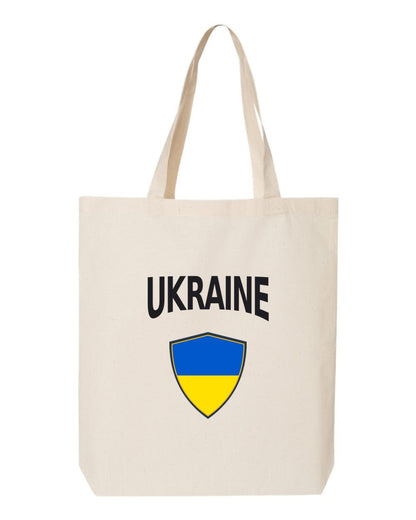Ukraine Soccer Tote Bag — Arched National Crest | NYC Factory