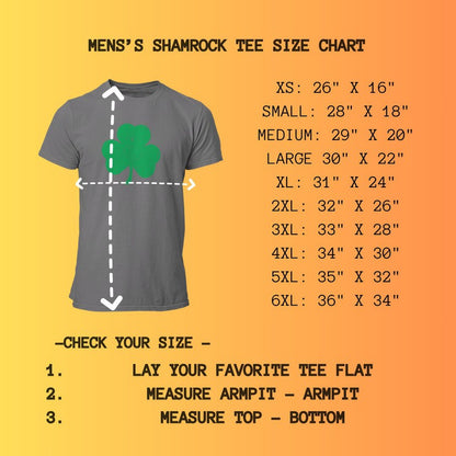 USA Screen Printed Charcoal Irish Distressed Shamrock T-Shirt St Patricks Day Mens Ireland