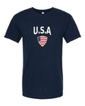 United States 2026 Soccer Arched Crest Plain Tee -- NYC Factory