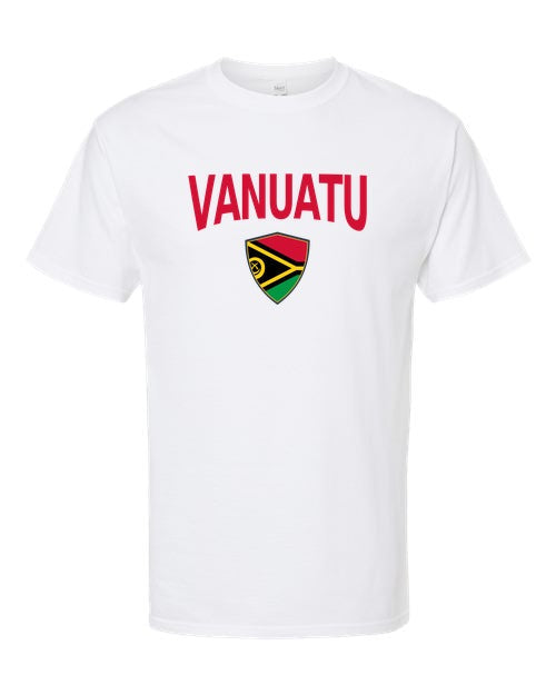 Vanuatu Arched Crest Soccer Tee — NYC Factory