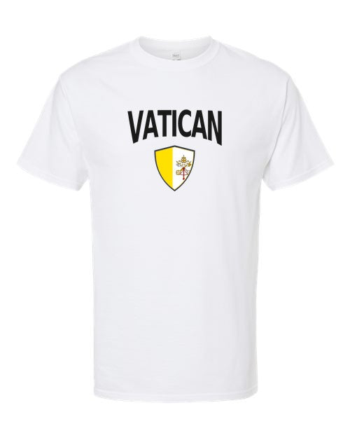 Vatican Arched Crest Soccer Tee — NYC Factory