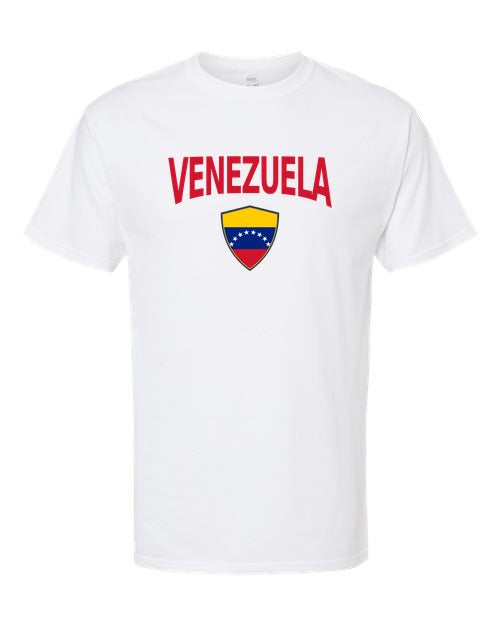Venezuela Arched Crest Soccer Tee — NYC Factory