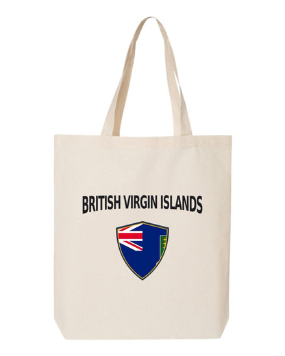 British Virgin Islands Soccer Tote Bag — Arched National Crest | NYC Factory