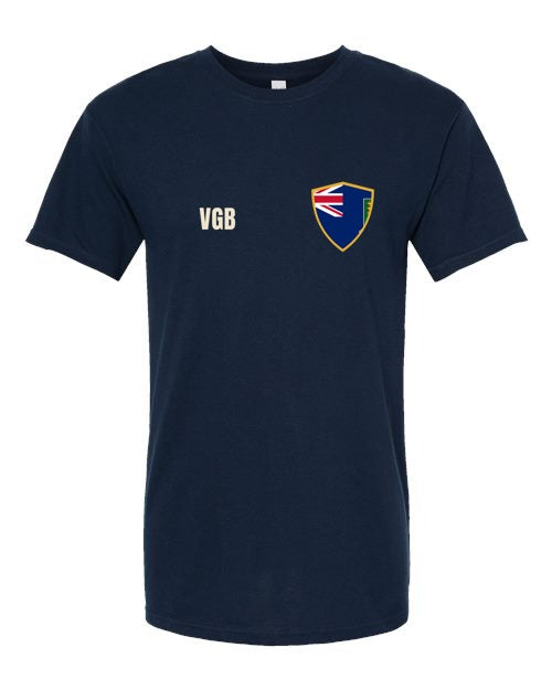 British Virgin Islands Soccer Tee — Retro National Crest | NYC Factory