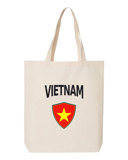 Vietnam Soccer Tote Bag — Arched National Crest | NYC Factory