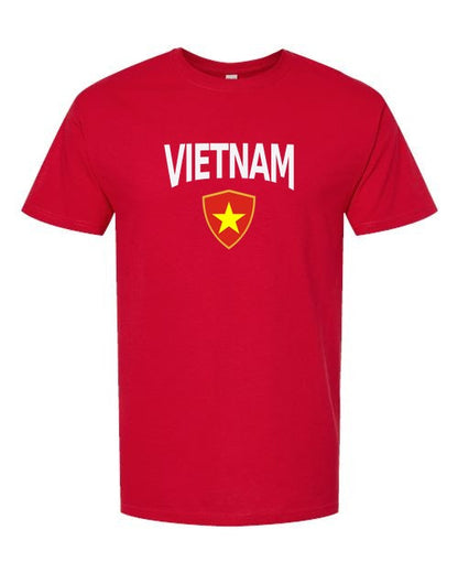 Vietnam Arched Crest Soccer Tee — NYC Factory