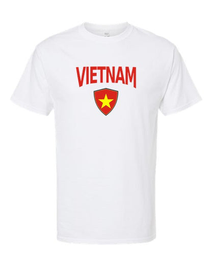 Vietnam Arched Crest Soccer Tee — NYC Factory