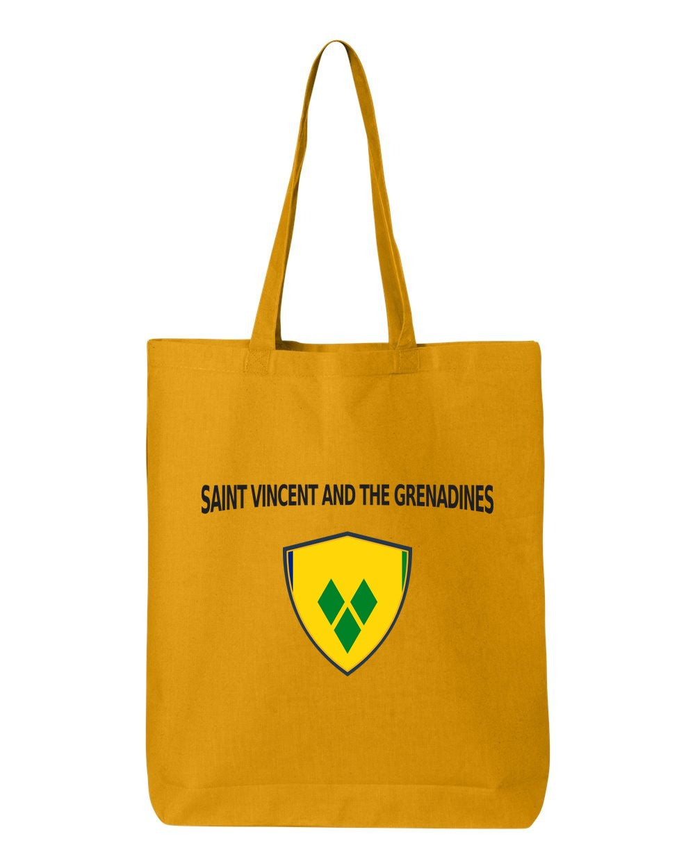 Saint Vincent And The Grenadines Soccer Tote Bag — Arched National Crest | NYC Factory