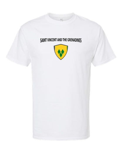 Saint Vincent And The Grenadines Arched Crest Soccer Tee — NYC Factory