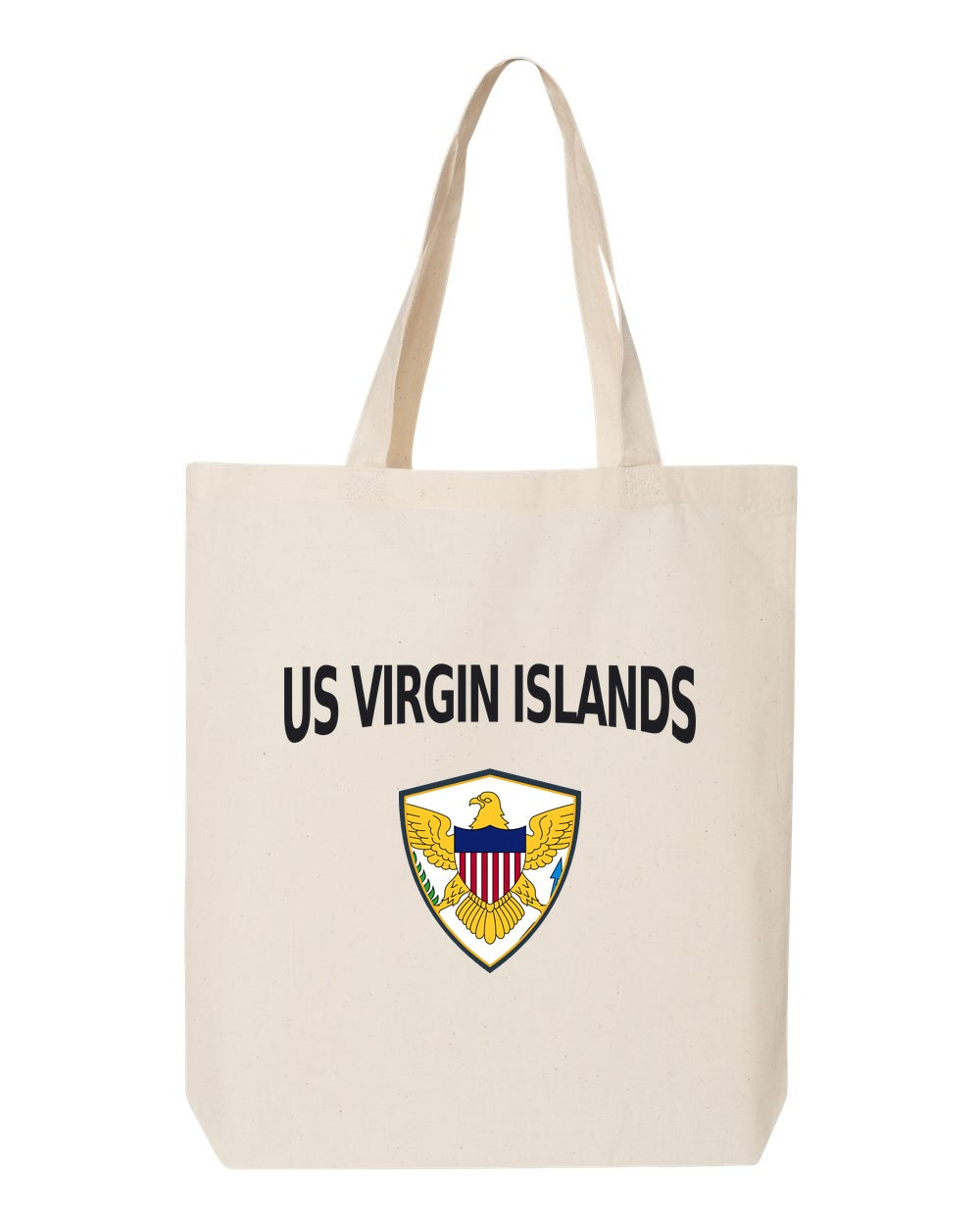 Us Virgin Islands Soccer Tote Bag — Arched National Crest | NYC Factory