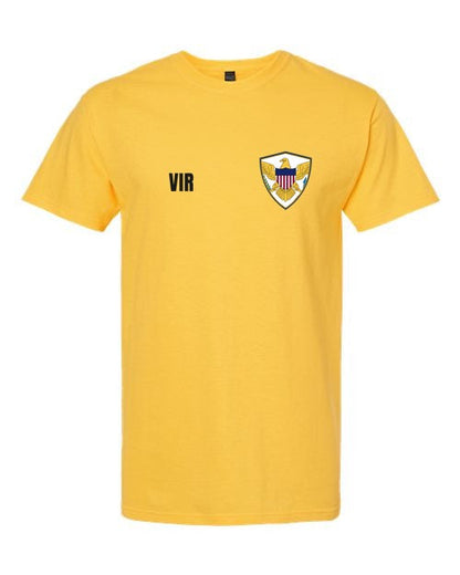 Us Virgin Islands Soccer Tee — Retro National Crest | NYC Factory