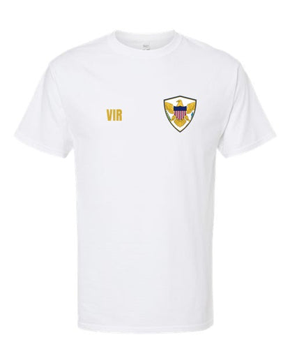 Us Virgin Islands Soccer Tee — Retro National Crest | NYC Factory