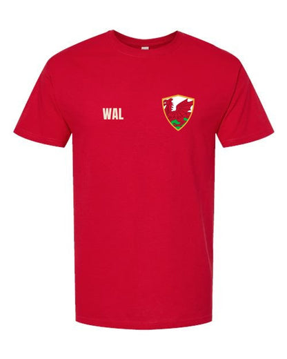 Wales Soccer Tee — Retro National Crest | NYC Factory