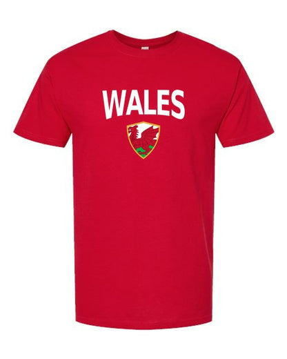 Wales Arched Crest Soccer Tee — NYC Factory