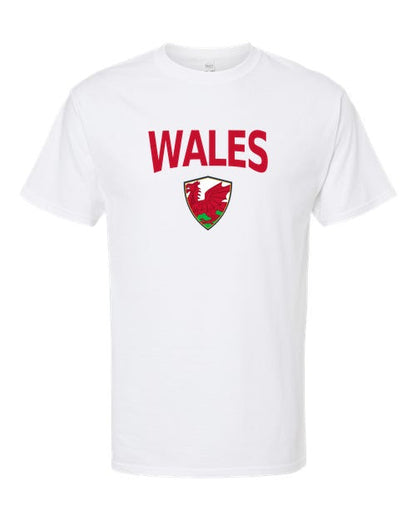 Wales Arched Crest Soccer Tee — NYC Factory