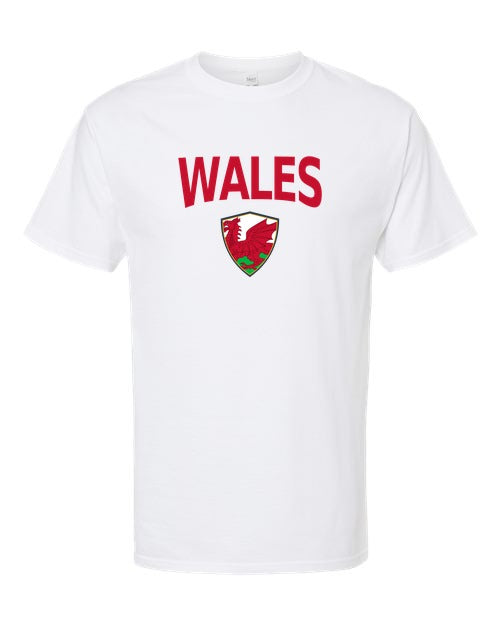 Wales Arched Crest Soccer Tee — NYC Factory