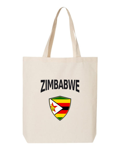 Zimbabwe Soccer Tote Bag — Arched National Crest | NYC Factory