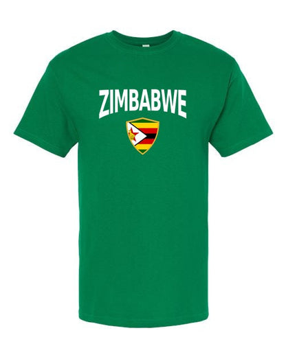 Zimbabwe Arched Crest Soccer Tee — NYC Factory