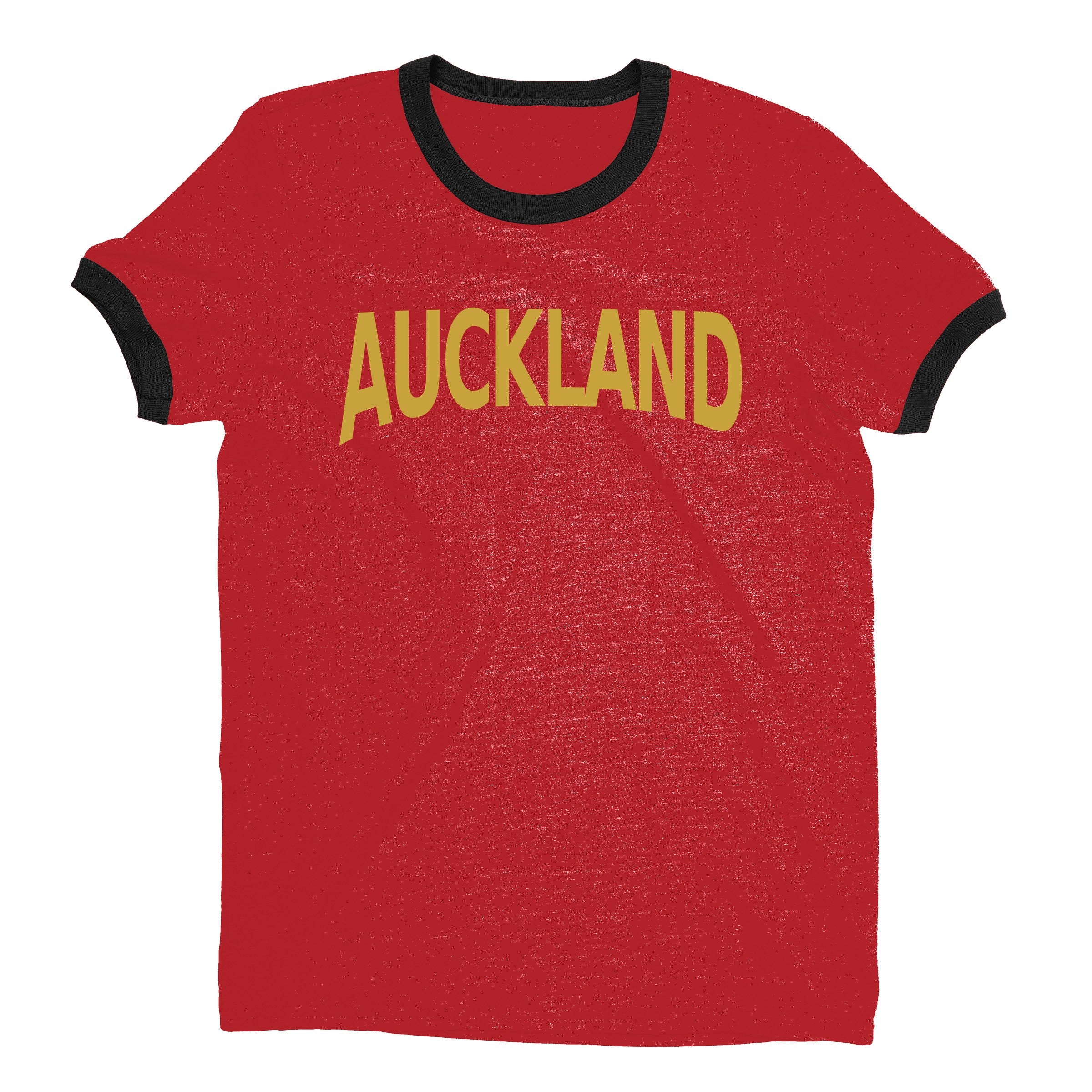 Auckland Ringer Tee — Red