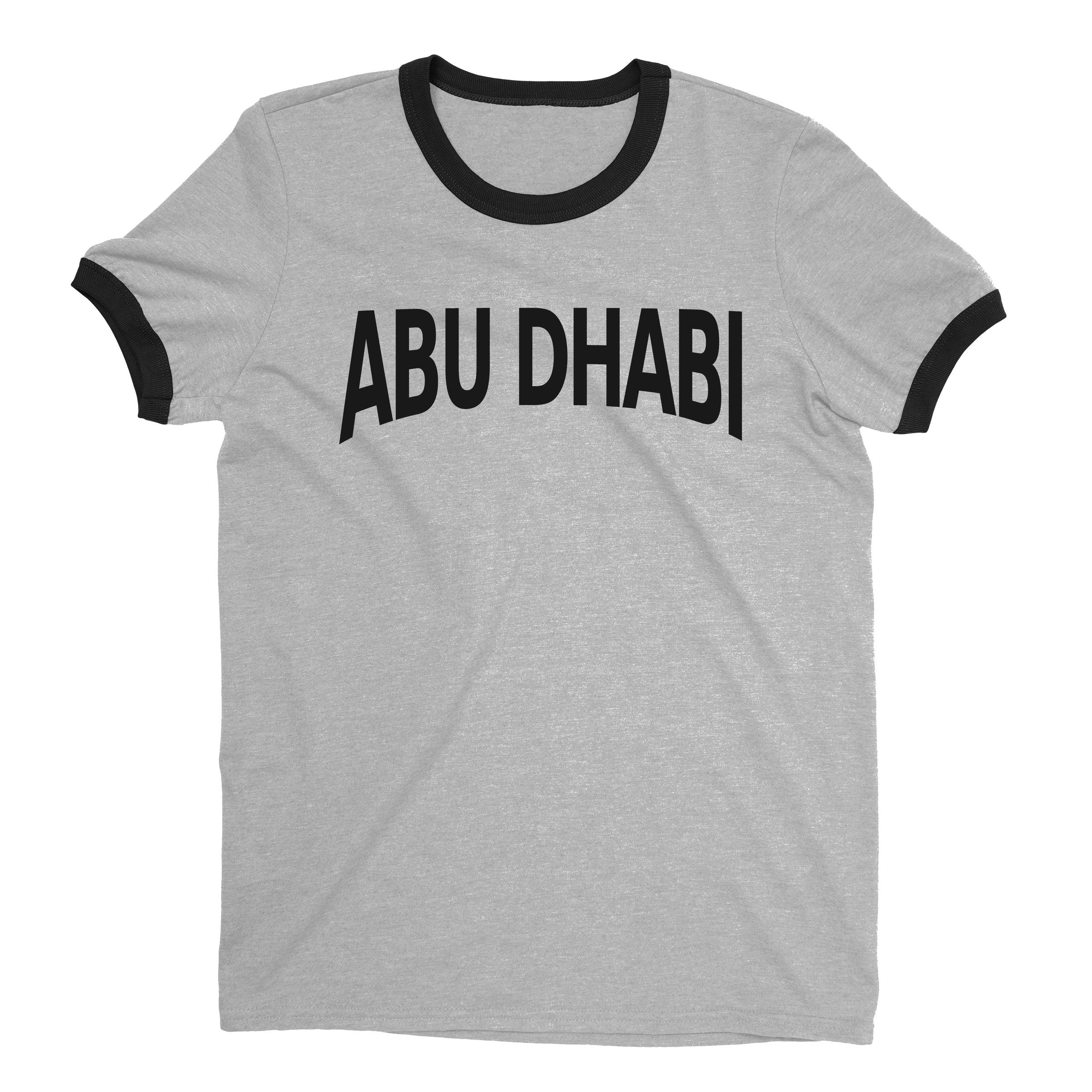 Abu Dhabi Ringer Tee — Heather Gray