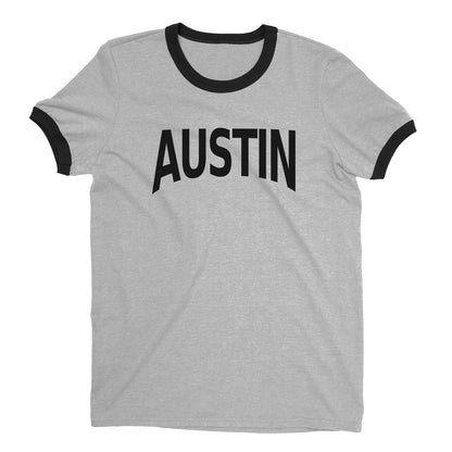 Austin Ringer Tee — Heather Gray