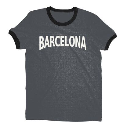 Barcelona Ringer Tee — Dark Heather