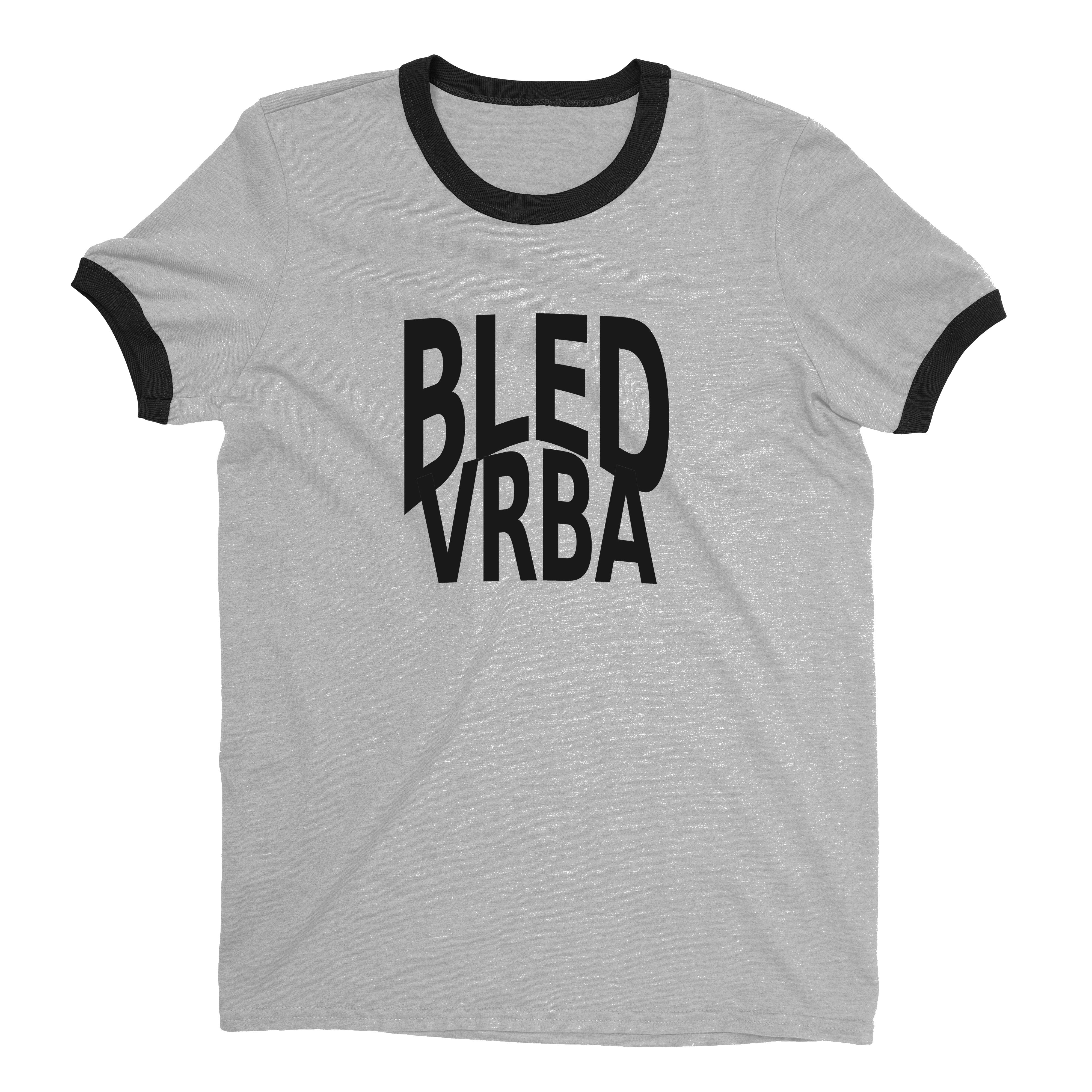 Lake Bled Ringer Tee Retro Style Men's T-Shirt - NYC Factory - Heather Gray