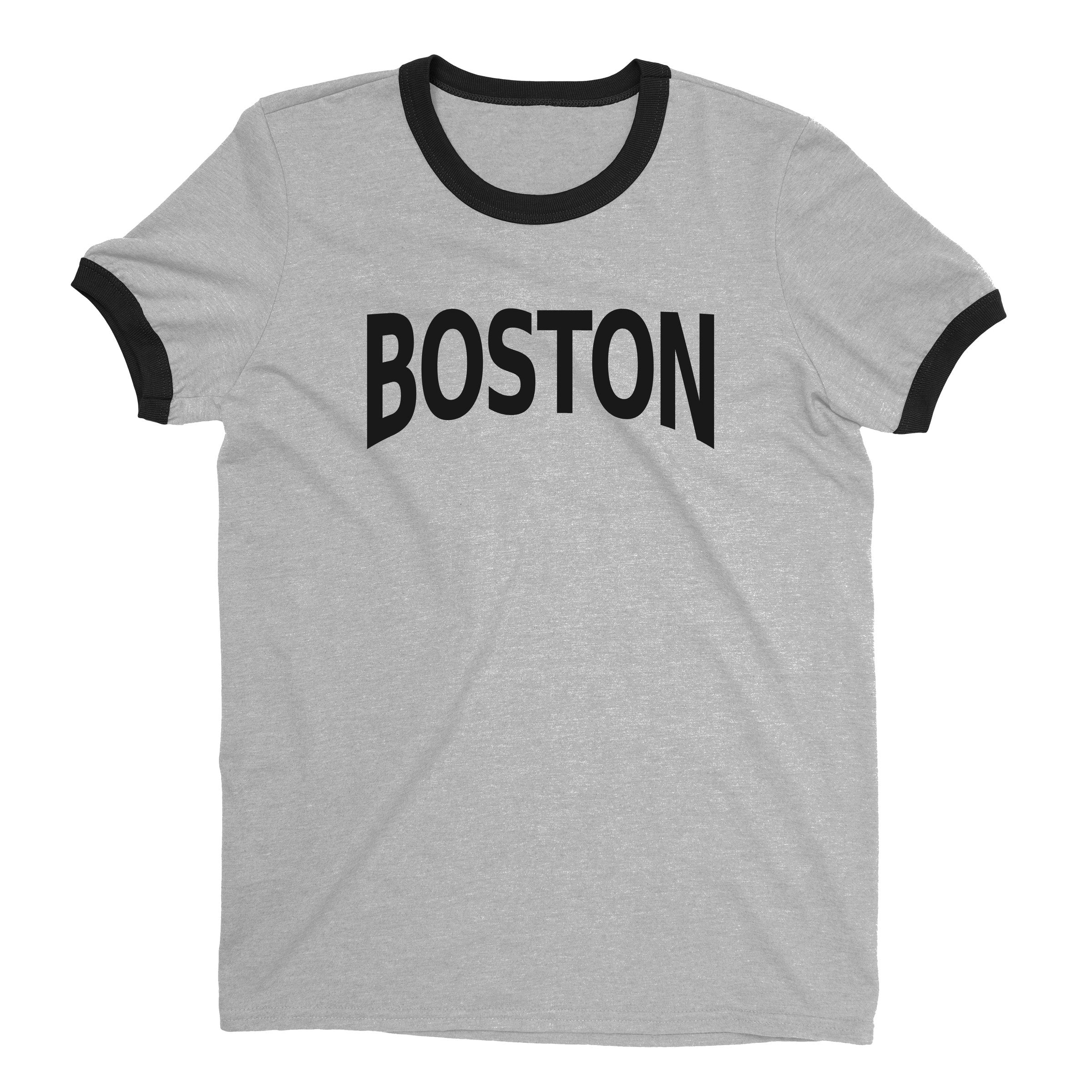 Boston Ringer Tee — Heather Gray