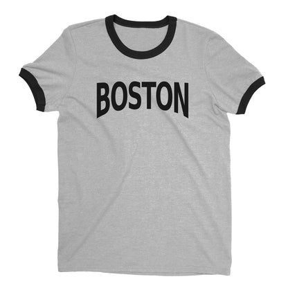 Boston Ringer Tee — Heather Gray