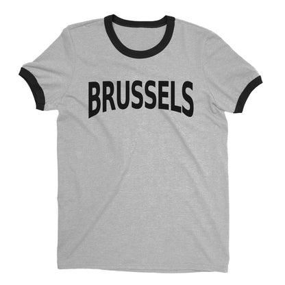 Brussels Ringer Tee — Heather Gray