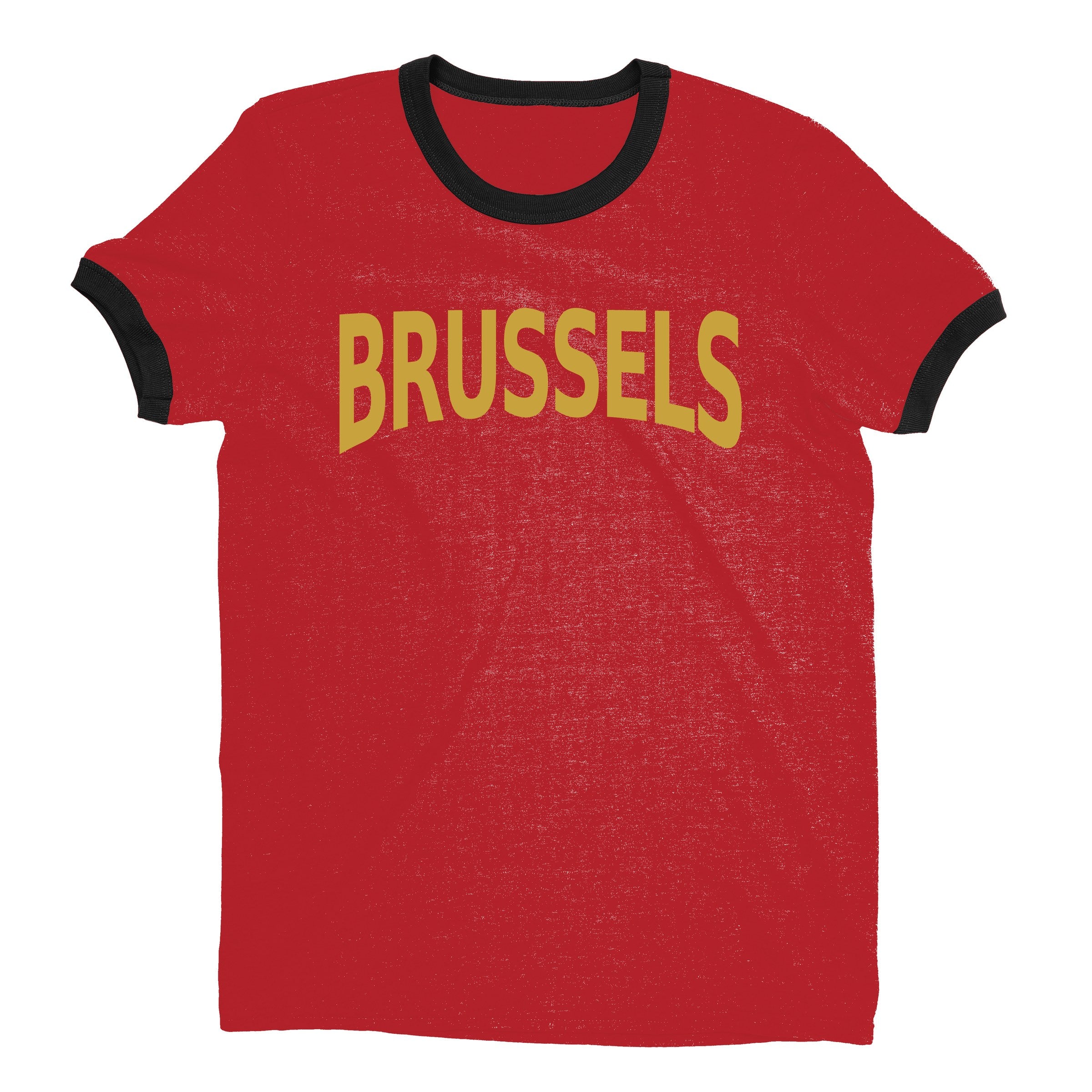 Brussels Ringer Tee — Red