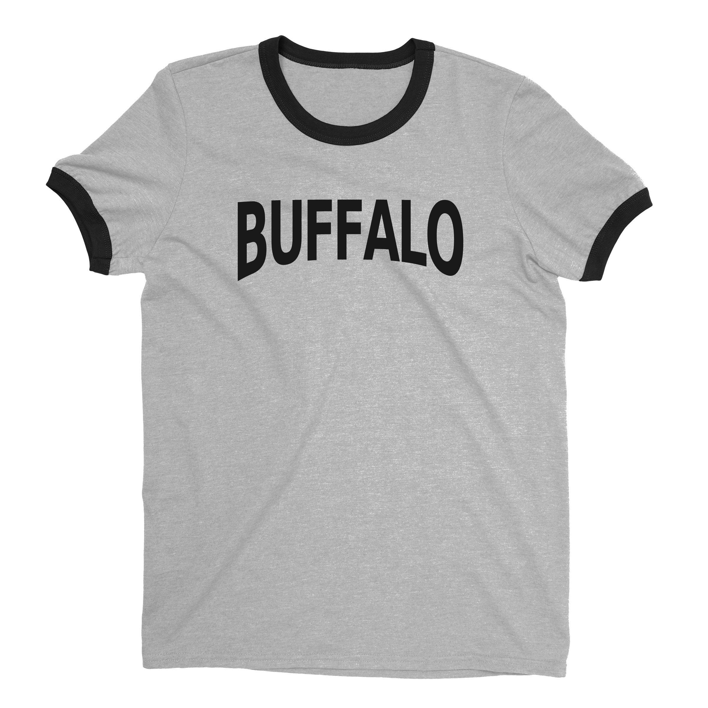 Buffalo Ringer Tee — Heather Gray