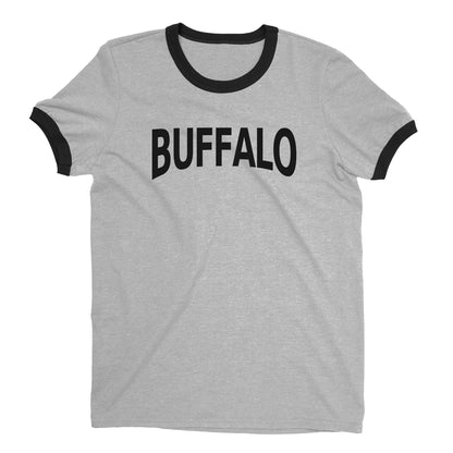 Buffalo Ringer Tee — Heather Gray