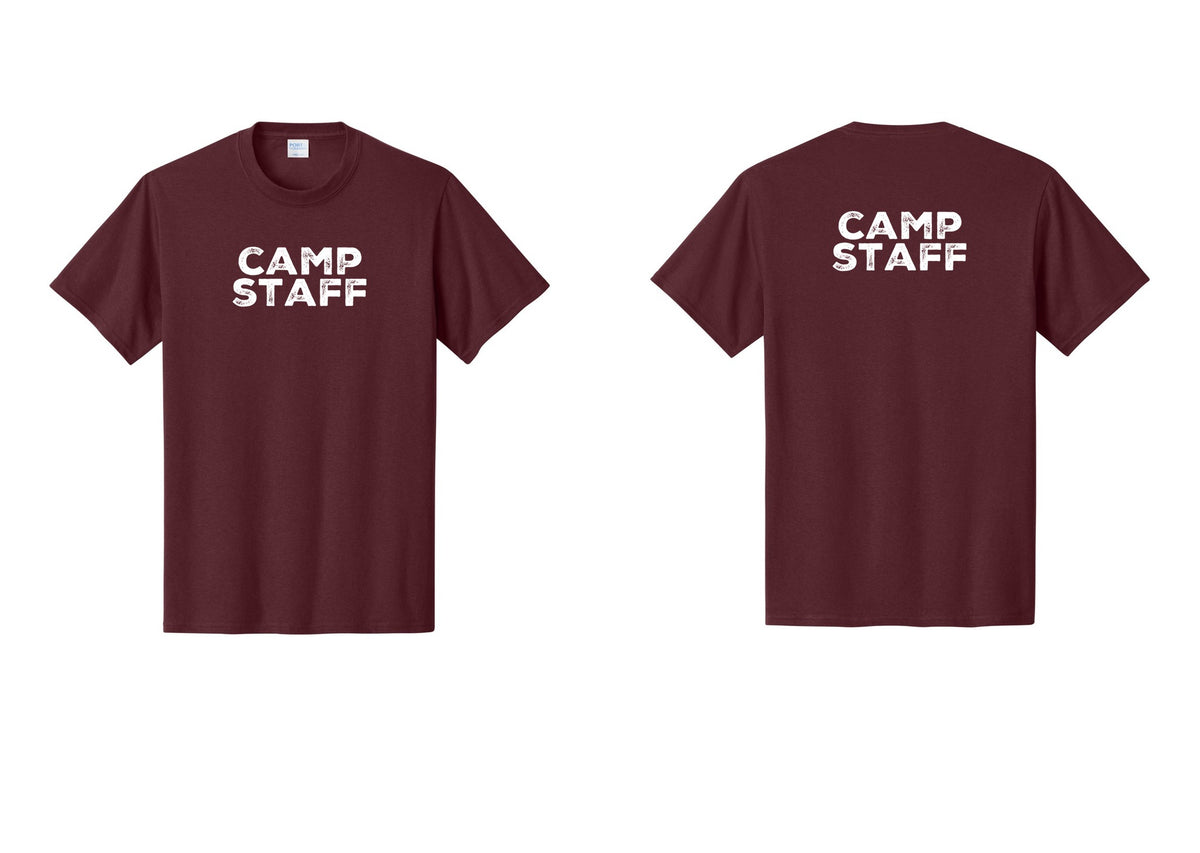 NYC Factory Camp Staff T-Shirt - Front + Back - Athletic Maroon