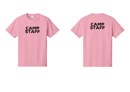 NYC Factory Camp Staff T-Shirt - Front + Back - Candy Pink