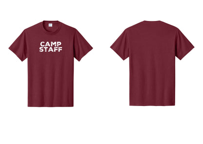 NYC Factory Camp Staff T-Shirt - Front Only - Cardinal