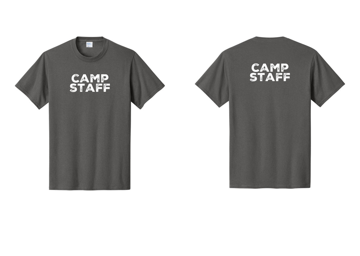 NYC Factory Camp Staff T-Shirt - Front + Back - Charcoal
