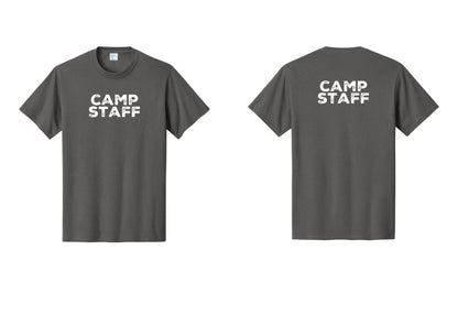 NYC Factory Camp Staff T-Shirt - Front + Back - Charcoal