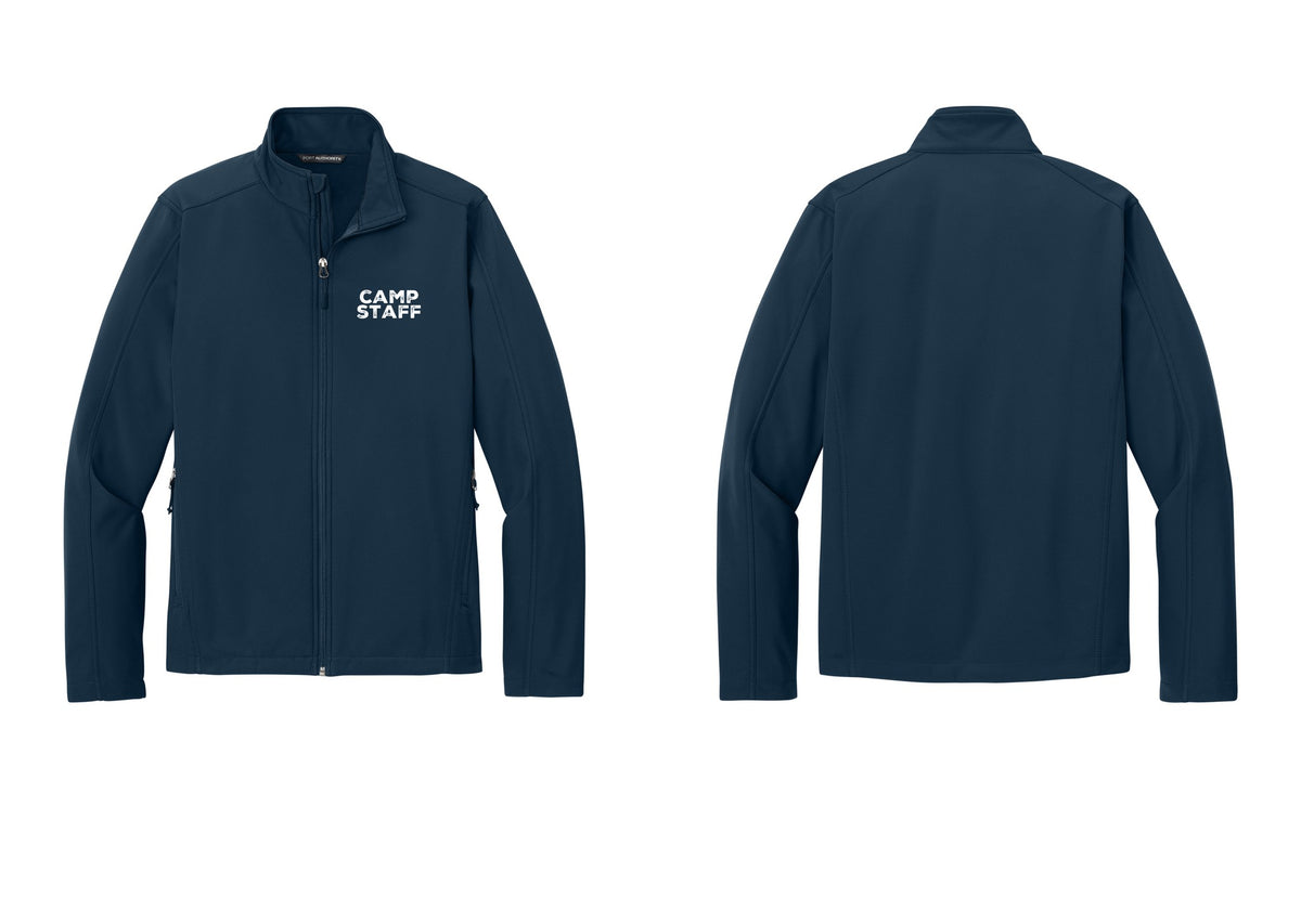 NYC Factory Camp Staff Soft Shell Jacket (Rustic) - Chest Only - Dress Blue Navy