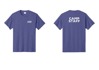 NYC Factory Camp Staff T-Shirt - Chest + Back - Heather Purple