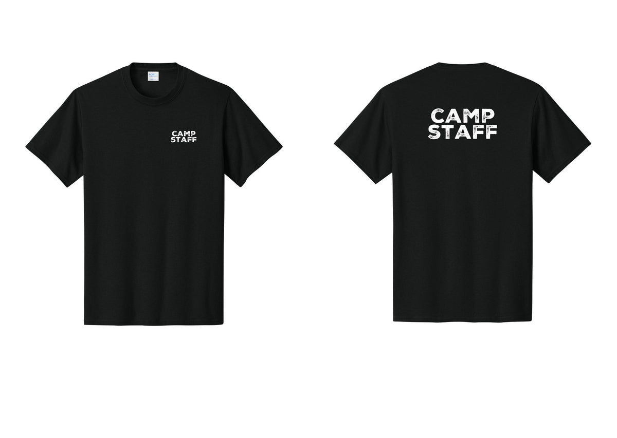 NYC Factory Camp Staff T-Shirt - Chest + Back - Black