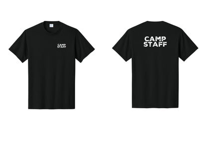 NYC Factory Camp Staff T-Shirt - Chest + Back - Black
