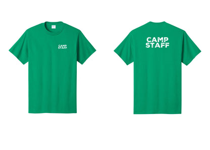 NYC Factory Camp Staff T-Shirt - Chest + Back - Kelly