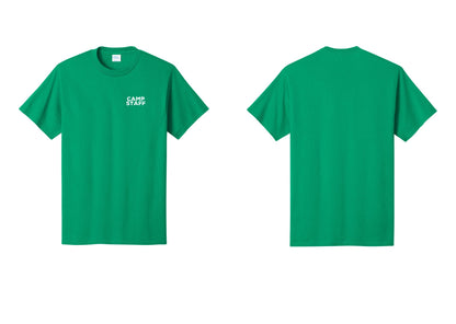 NYC Factory Unisex Camp Staff Charcoal T-Shirt - Chest Only - Kelly