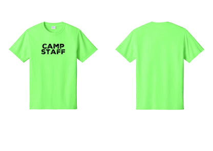 NYC Factory Camp Staff T-Shirt - Front Only - Neon Green