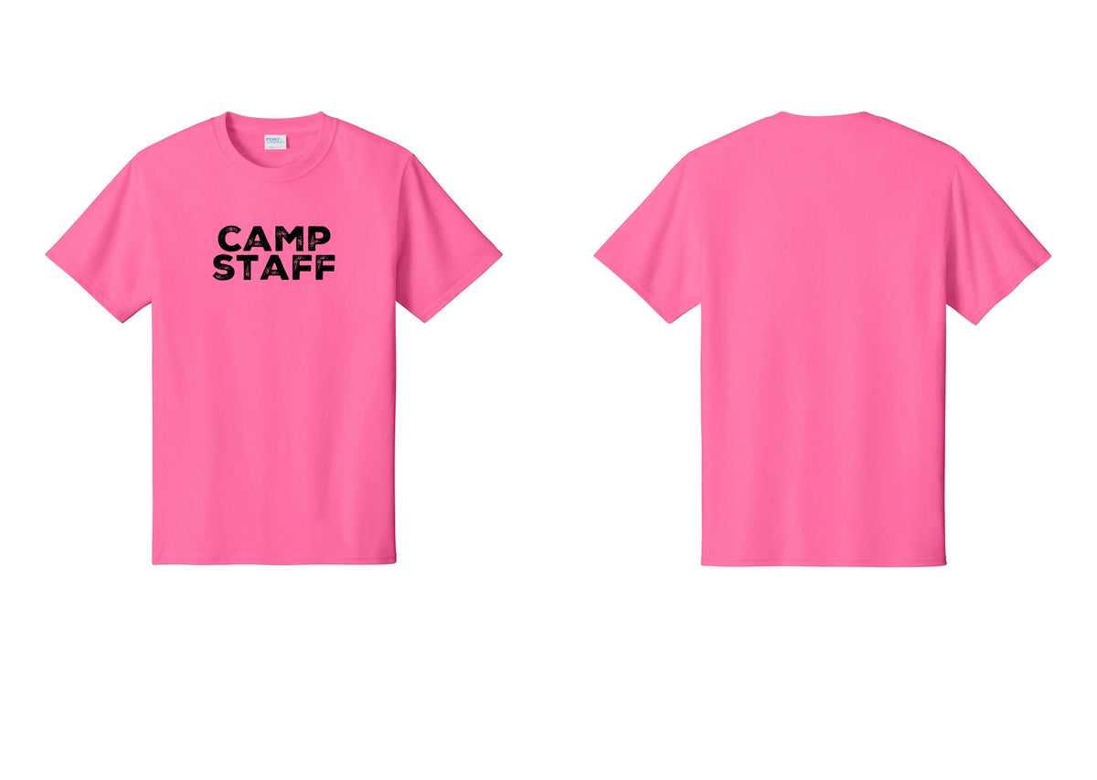 NYC Factory Camp Staff T-Shirt - Front Only - Neon Pink