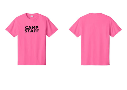 NYC Factory Camp Staff T-Shirt - Front Only - Neon Pink