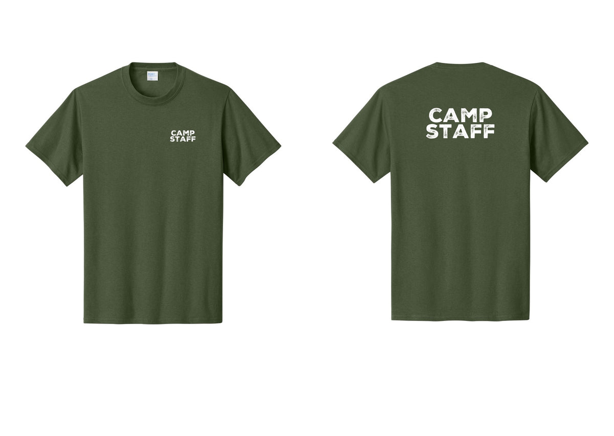 NYC Factory Camp Staff T-Shirt - Chest + Back - Olive