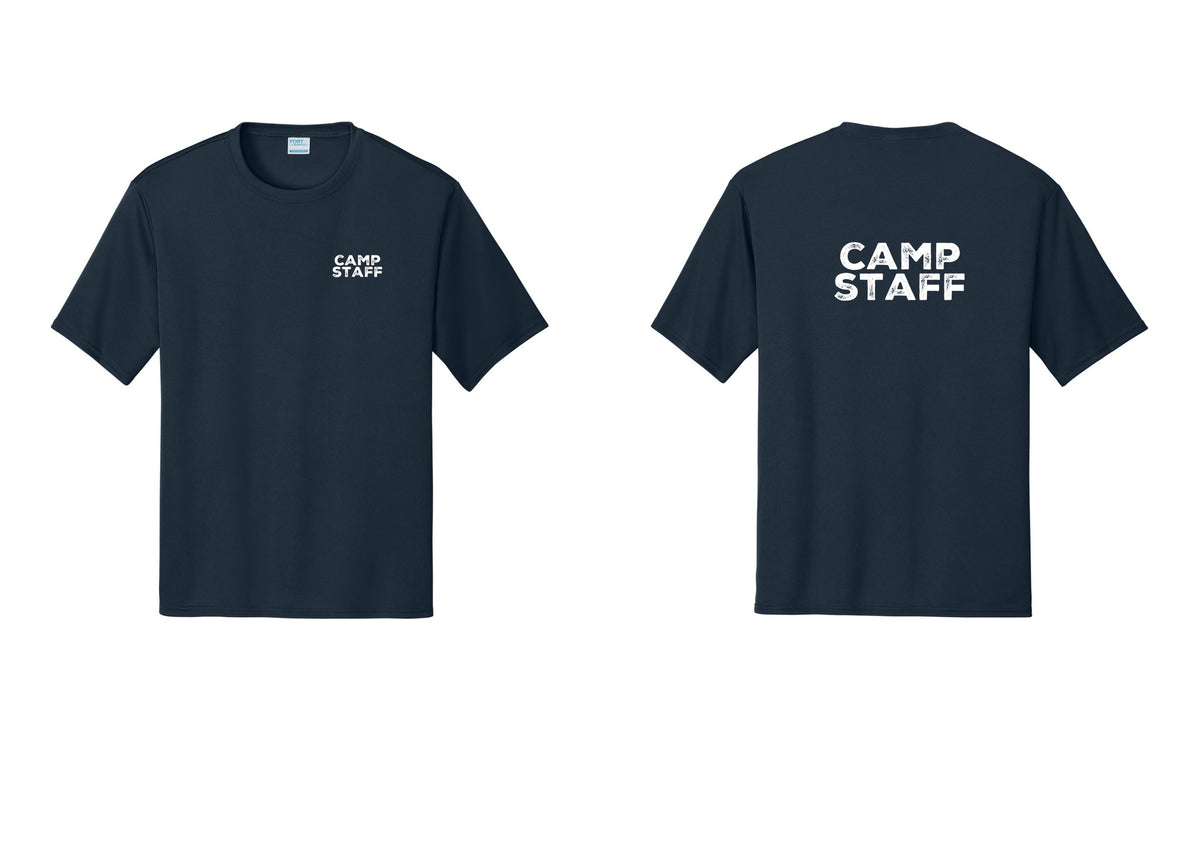 NYC Factory Camp Staff Performance T-Shirt (Rustic) - Chest + Back - Navy