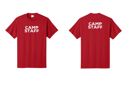 NYC Factory Camp Staff T-Shirt - Front + Back - Red